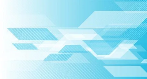 Concept minimal geometric tech blue abstract background Stockillustratie