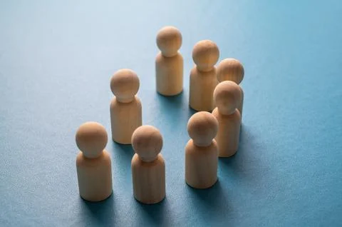 Concept of mobbing in the workplace. Stock Photos