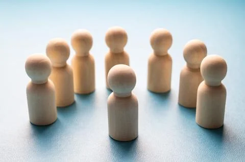 Concept of mobbing in the workplace. Stock Photos