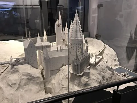 Concept Model of Hogwarts Stock Photos