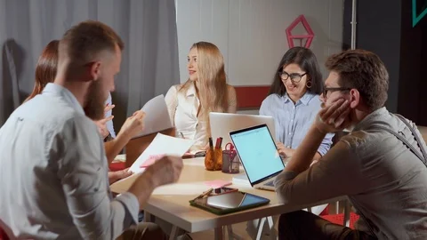 Concept of a modern business centre. Stock Footage 109072473