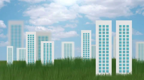 Concept modern city. Stock Footage 36178866