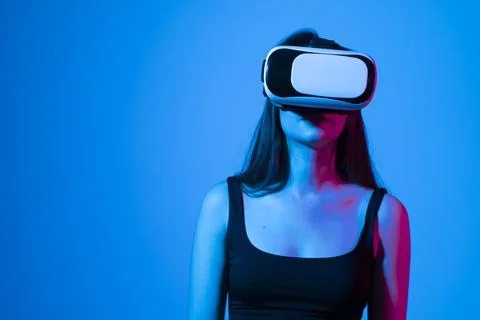 Concept of modern gadgets and technologies. Future technology concept. Portrait Stock Photos