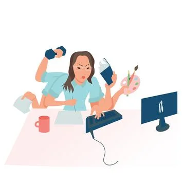 The concept of a modern girl. Stock Illustration