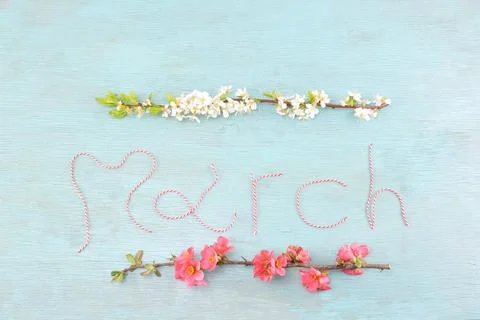 Concept for month march Stock Photos