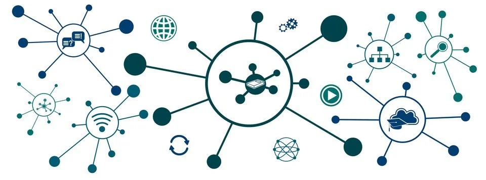 Concept of mooc Stock Illustration