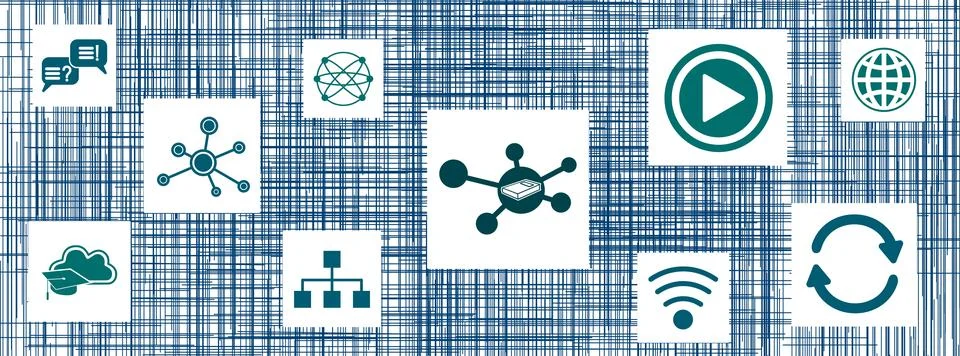 Concept of mooc Stock Illustration