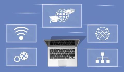 Concept of mooc 스톡 사진