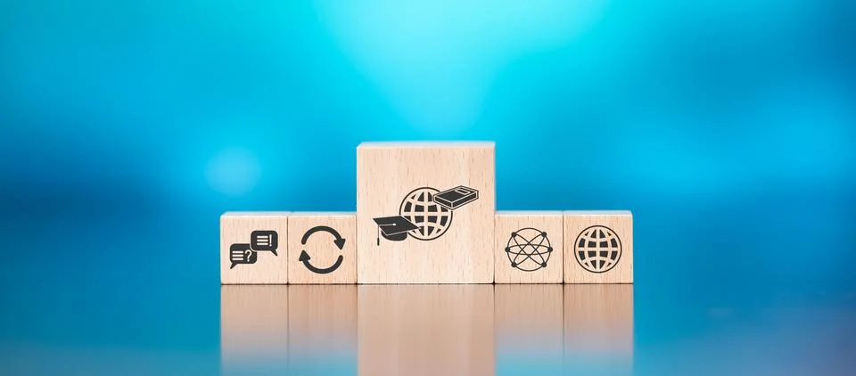 Concept of mooc Stock Photos