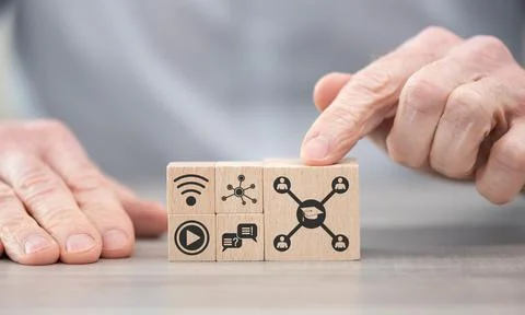 Concept of mooc Stock Photos