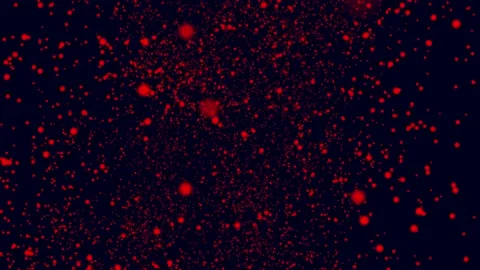 Concept motion design red dots move on a dark background. Technology graphics Stock Footage 229493476