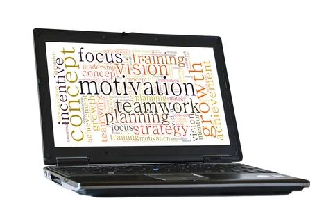Concept Motivation word cloud Stock Photos