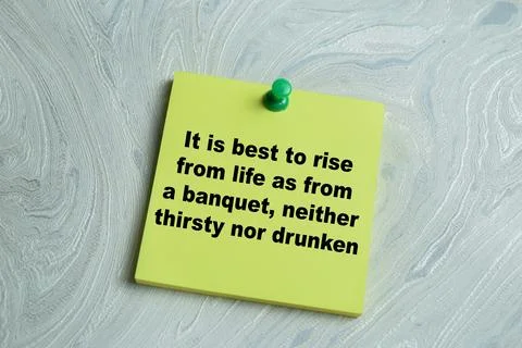 Concept of motivational quotation write on sticky notes Stock Photos