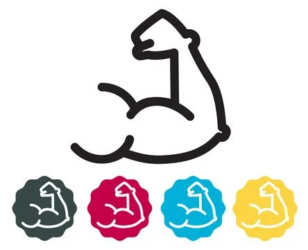 Concept Muscle Icon Stock Illustration