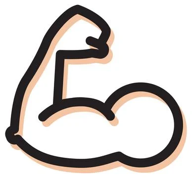 Concept Muscle Icon Иллюстрация