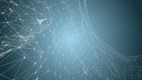 Concept Nanotechnology and sciences. Abstract space background, geometry Stock Footage 113674482