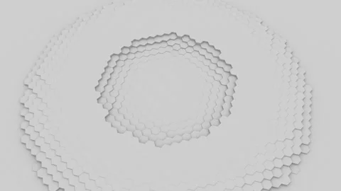 Concept nanotechnology and sciences. Abstract technological background hexagons. Video stock 115943241