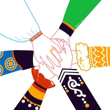 Concept of national unity Stock Illustration