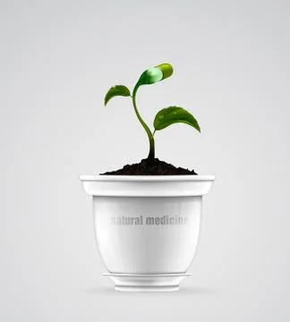 Concept of natural medicine Stock Illustration
