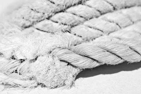 The concept of navigation whit vassel rope Stock Photos