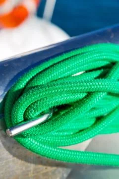 The concept of navigation whit vassel rope Stock Photos