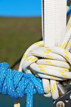 The concept of navigation whit vassel rope Stock Photos