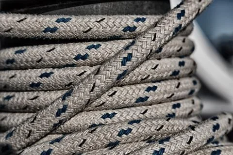 The concept of navigation whit vassel rope Stock Photos