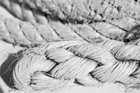 The concept of navigation whit vassel rope Stock Photos