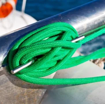 The concept of navigation whit vassel rope Stock Photos