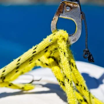 The concept of navigation whit  vassel  rope Stock Photos