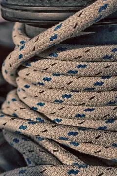 The concept of navigation whit vassel rope Stock Photos
