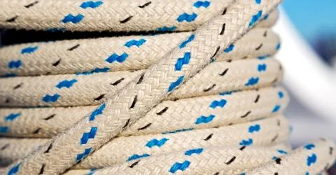 The concept of navigation whit vassel rope Stock Photos