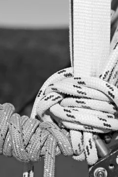 The concept of navigation whit vassel rope Stock Photos