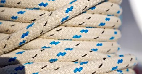The concept of navigation whit vassel rope Stock Photos