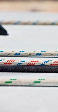 The concept of navigation whit  vassel  rope Stock Photos