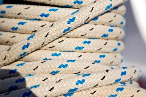 The concept of navigation whit vassel rope Stock Photos