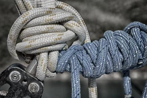 The concept of navigation whit vassel rope Stock Photos