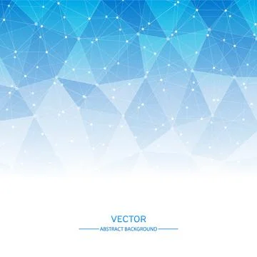 Concept network. Abstract background with connected line and dot. Stock Illustration