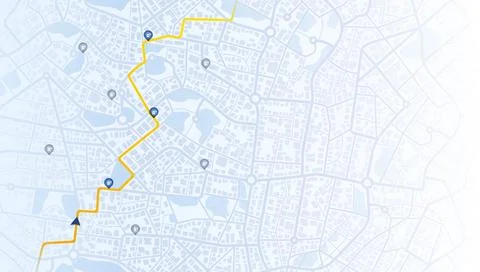 Concept a network of charging station across city. Public stations Stock Illustration