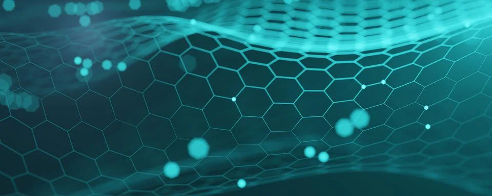 Concept of network, connection technologies, internet communication. 3d render. Stock Photos
