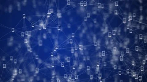 The concept of network connectivity Stock-Illustration