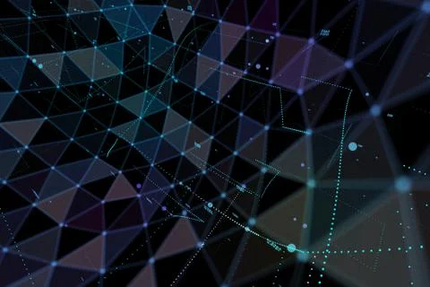 Concept of Network, internet communication - 3d illustration Stock Illustration