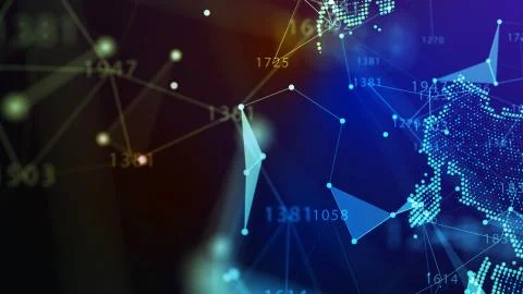 Concept of Network, internet communication. 3d illustration 스톡 일러스트