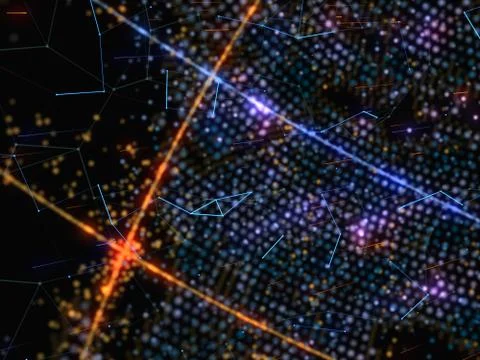 Concept of Network, Internet Communication Illustrazione stock