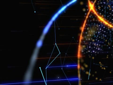 Concept of Network, Internet Communication Illustrazione stock