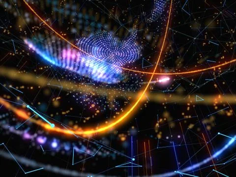 Concept of Network, Internet Communication 스톡 일러스트