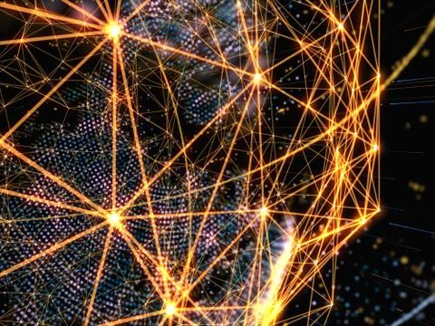 Concept of Network, Internet Communication Stock Illustration