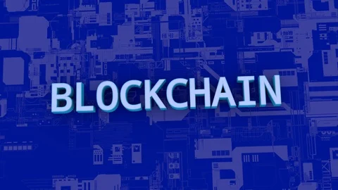 Concept of network technology blockchain. Stock Footage 100893710