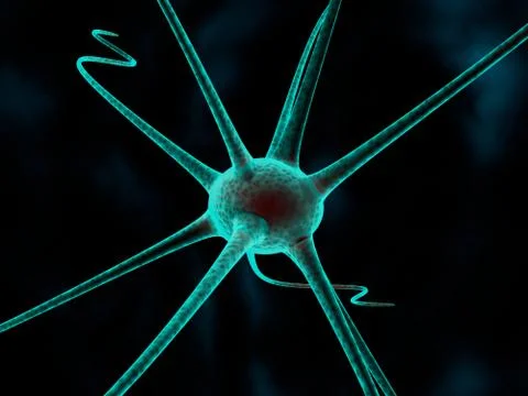 The concept of a neuron, the molecule Stock-Illustration