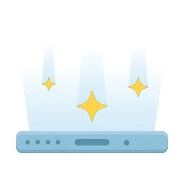 Concept of New feature or update on mobile app Stock Illustration